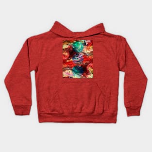 Colorful Abstract Fluidic Pattern Kids Hoodie